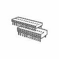 Fci Board Connector, 18 Contact(S), 2 Row(S), Female, Right Angle, 0.1 Inch Pitch, Solder Terminal,  89883-309LF
